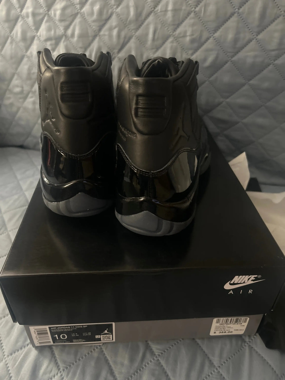 Jordan 11 Retro Comme des Garçons Homme Plus Black Size 10