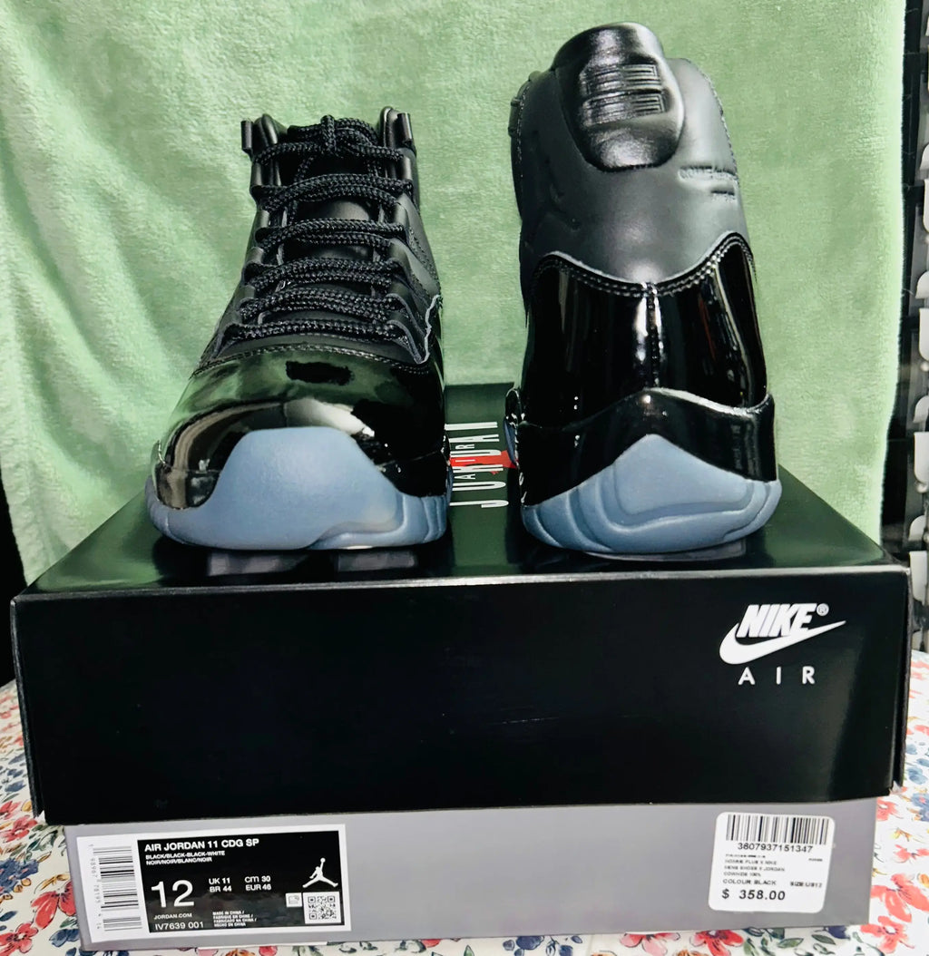 Jordan 11 Retro Comme des Garçons Homme Plus Black Size 12