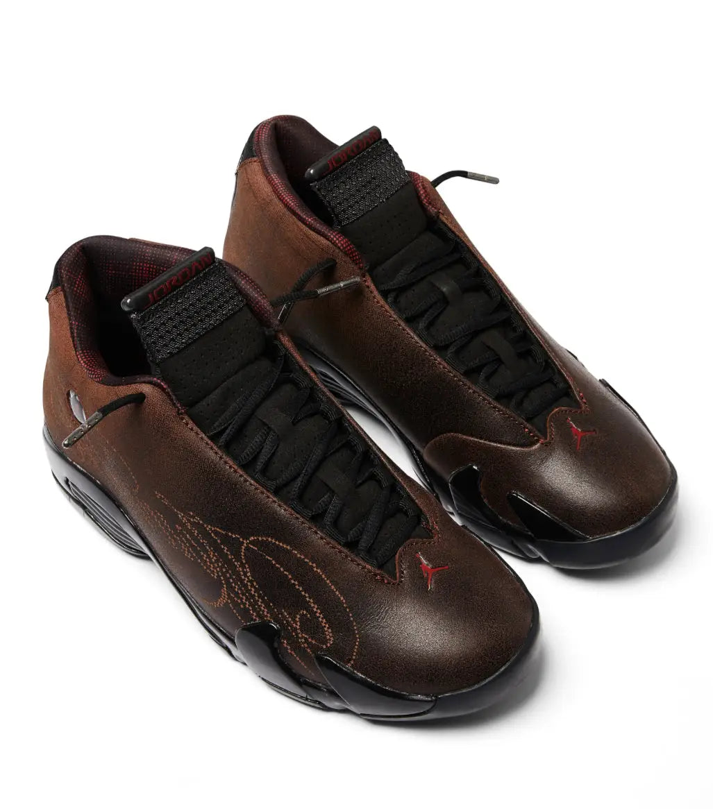 Jordan 14 Mowalola Burnt Red Size 12.5