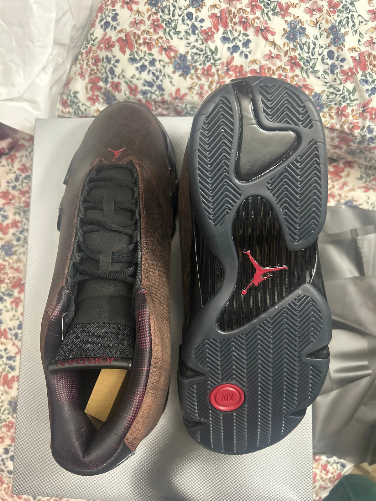 Jordan 14 Mowalola Burnt Red Size 12.5