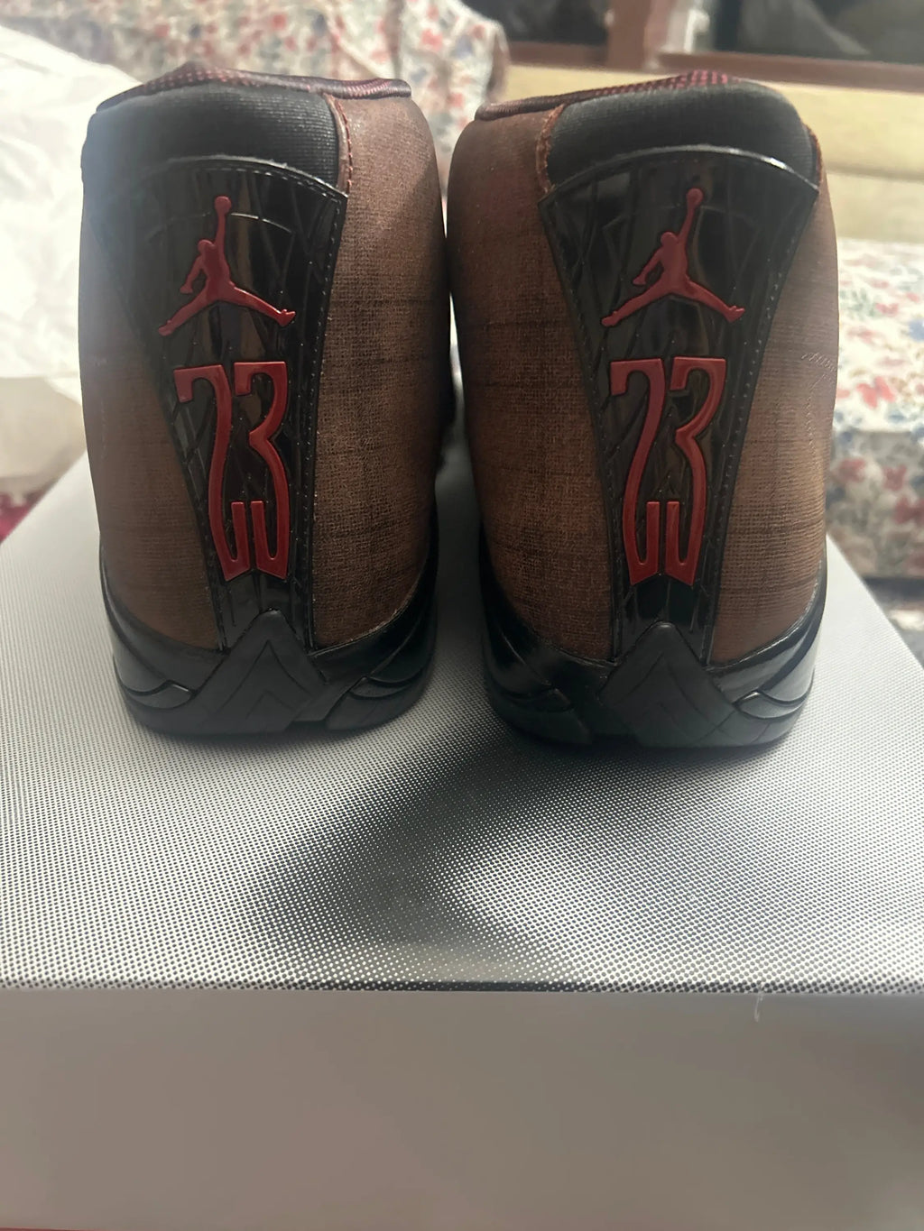 Jordan 14 Mowalola Burnt Red Size 12.5