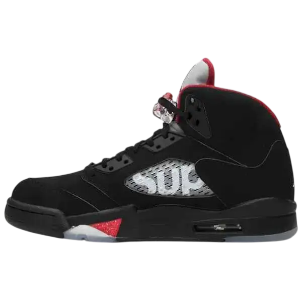Jordan 5 Retro Supreme Black - 10 - Footwear