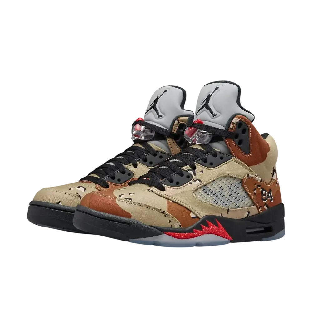 Jordan 5 Retro Supreme Desert Camo - 10.5 - Footwear