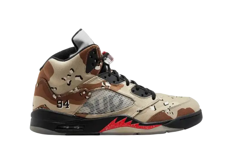 Jordan 5 Retro Supreme Desert Camo - 10.5 - Footwear