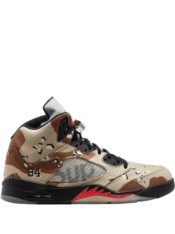 Jordan 5 Retro Supreme Desert Camo - 10.5 - Footwear