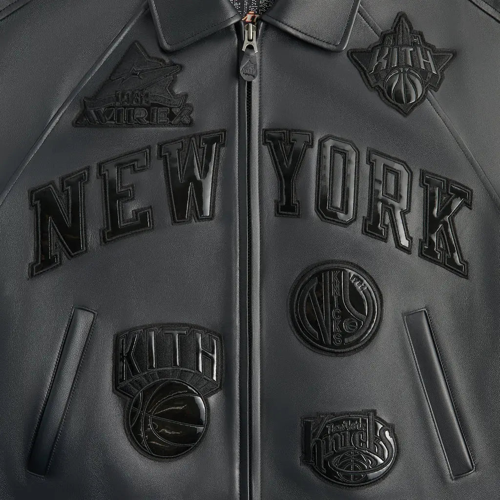 Kith & Avirex for NY Knicks Madison Square Garden Icon Jacket Black - M
