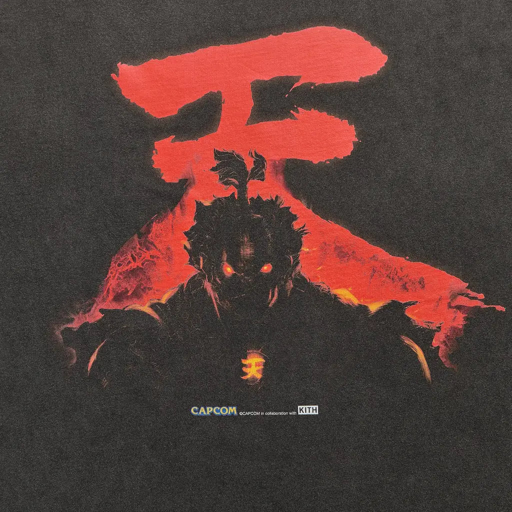 Kith Capcom Akuma Vintage Tee Black - L