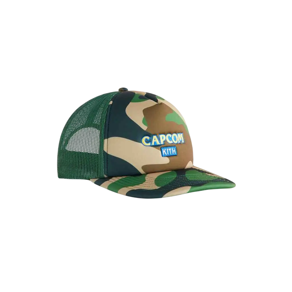 Kith Capcom Nolan Trucker Hat Camo - One size