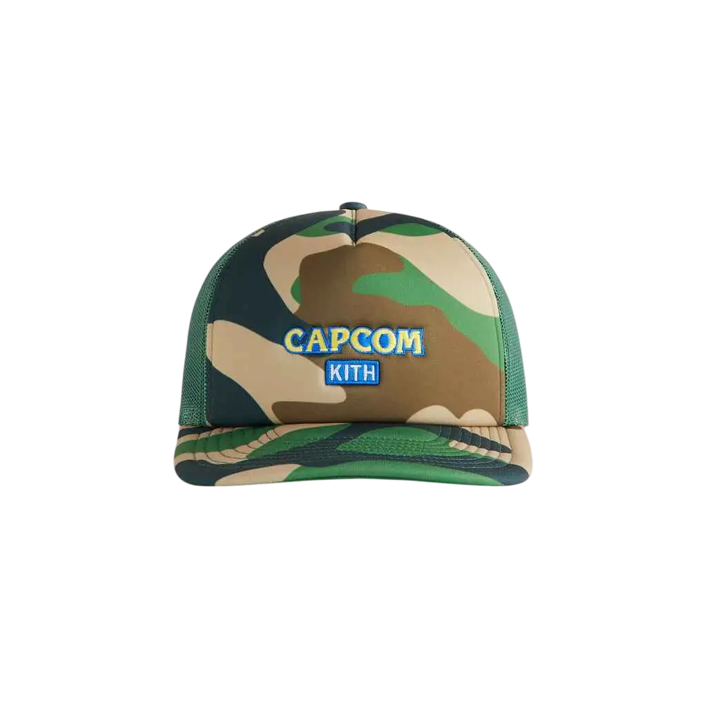 Kith Capcom Nolan Trucker Hat Camo - One size