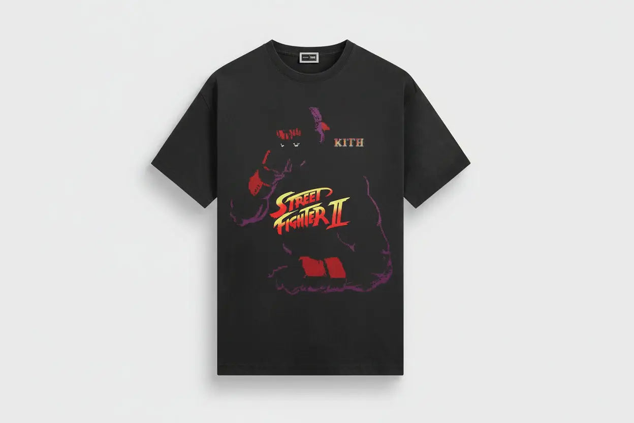 Kith Capcom Ryu Needle Point Vintage Tee Black - M