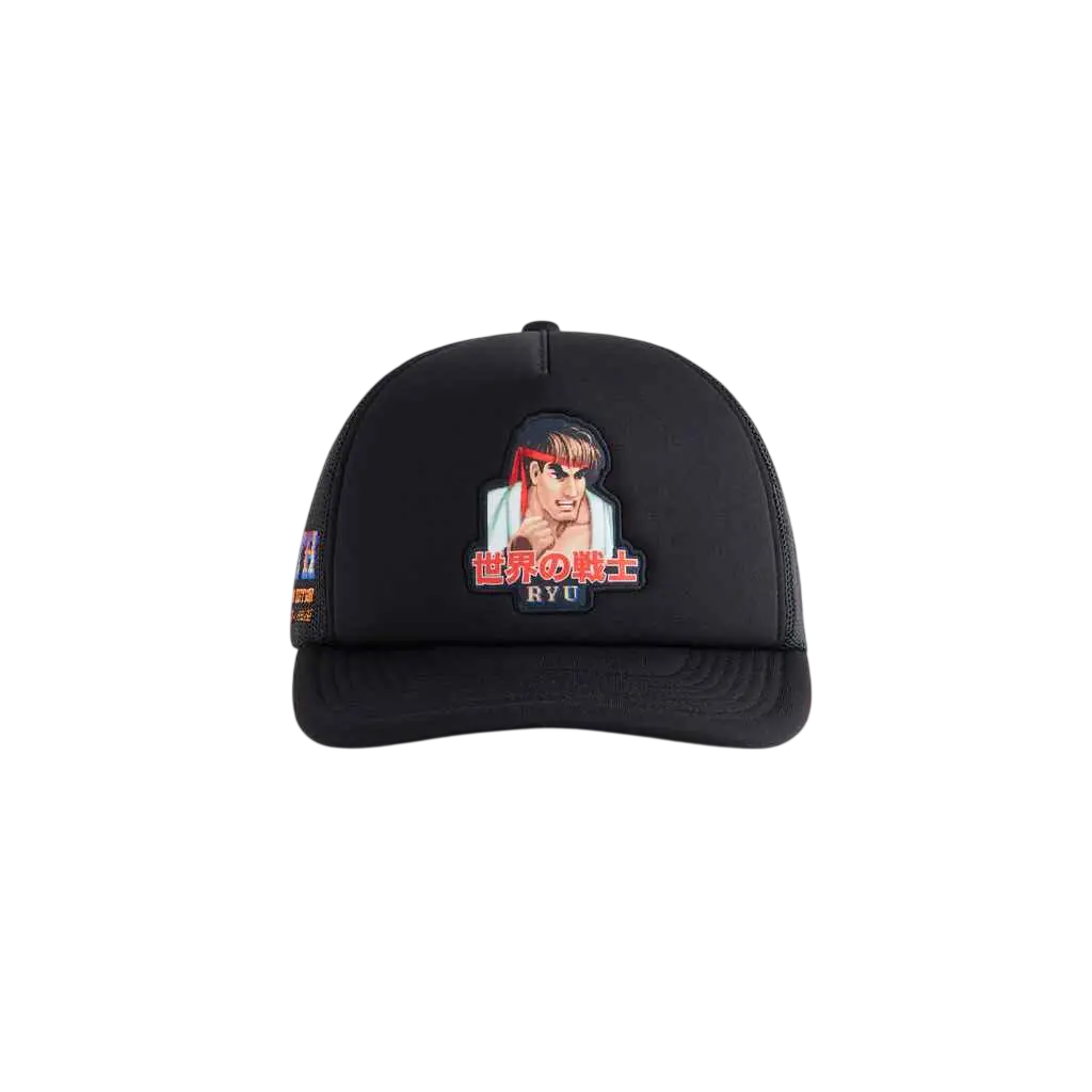 Kith Capcom Ryu Nolan Trucker Hat Black
