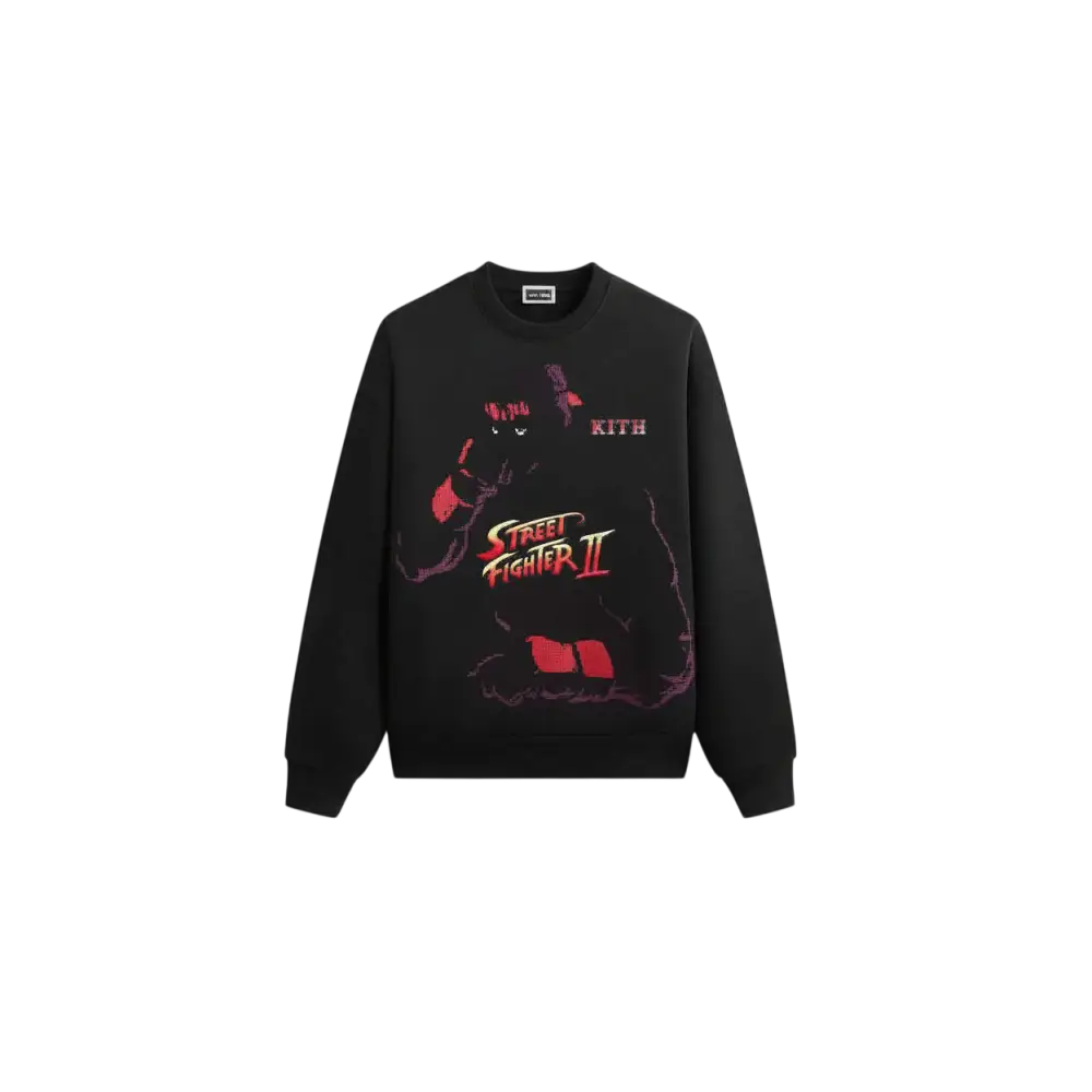 Kith Capcom Ryu Vintage Nelson Crewneck Black - M