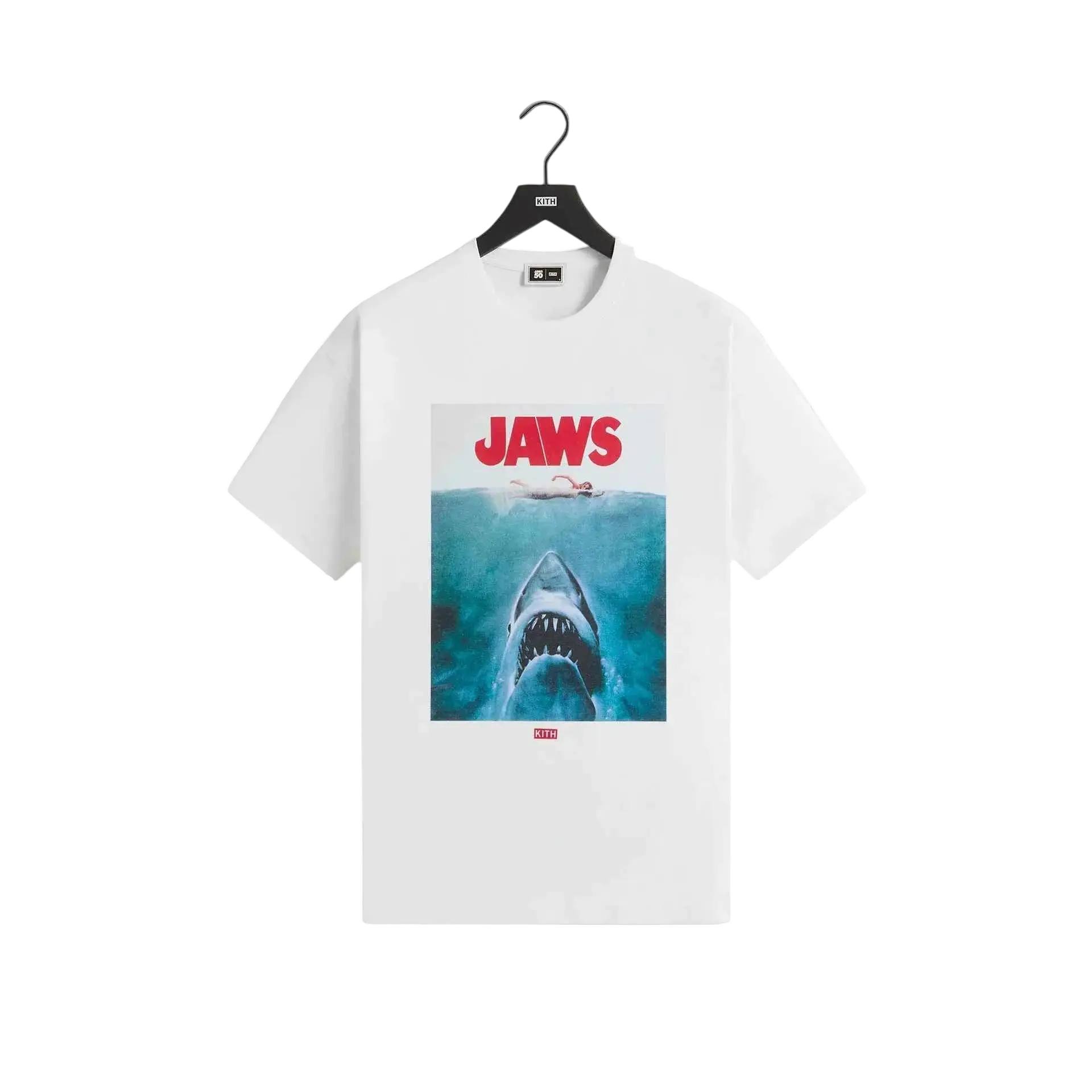 Kith for JAWS Main Poster Vintage Tee White - M