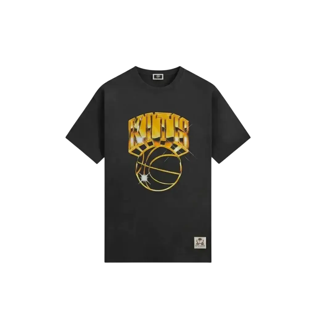 Kith for NY Knicks Gold Vintage Jones Tee Black - M