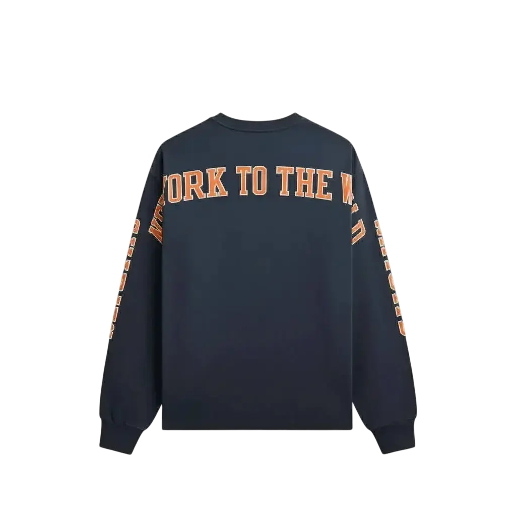 Kith for NY Knicks Knickerbockers Long Sleeve Quinn Vintage Tee Black - M