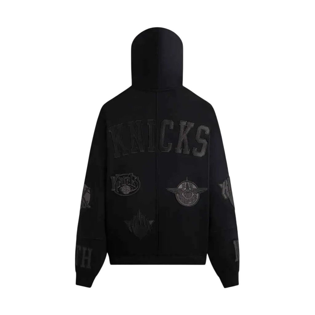Kith for NY Knicks Mash Up Braxton Vintage Hoodie Black - M