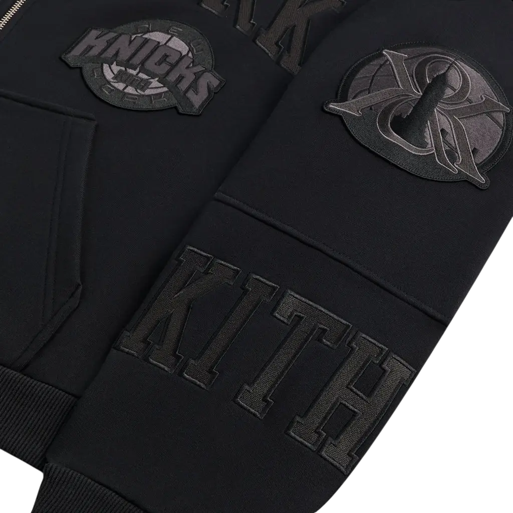 Kith for NY Knicks Mash Up Braxton Vintage Hoodie Black - M