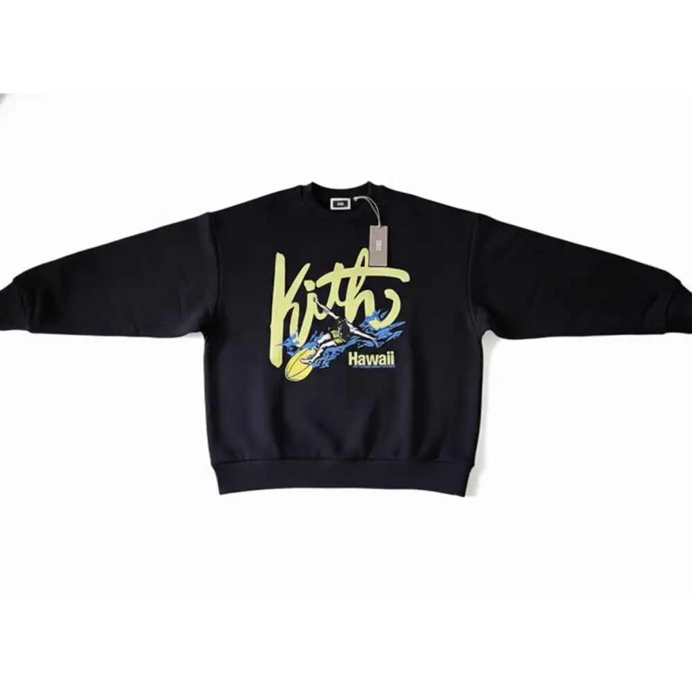 Kith Hawaii Surfer Nelson Crewneck Black - M - Crewnecks