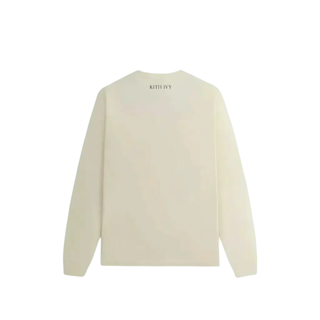 Kith Ivy Box Logo Sandrift Long Sleeve Tee - M