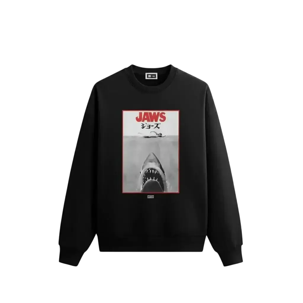 Kith Jaws Japanese Poster Nelson Crewneck Black - M
