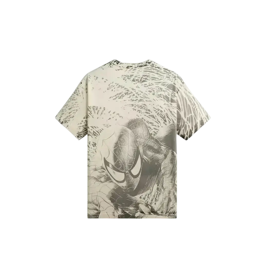 Kith Marvel Spiderman All-Over Print Vintage Tee White - M