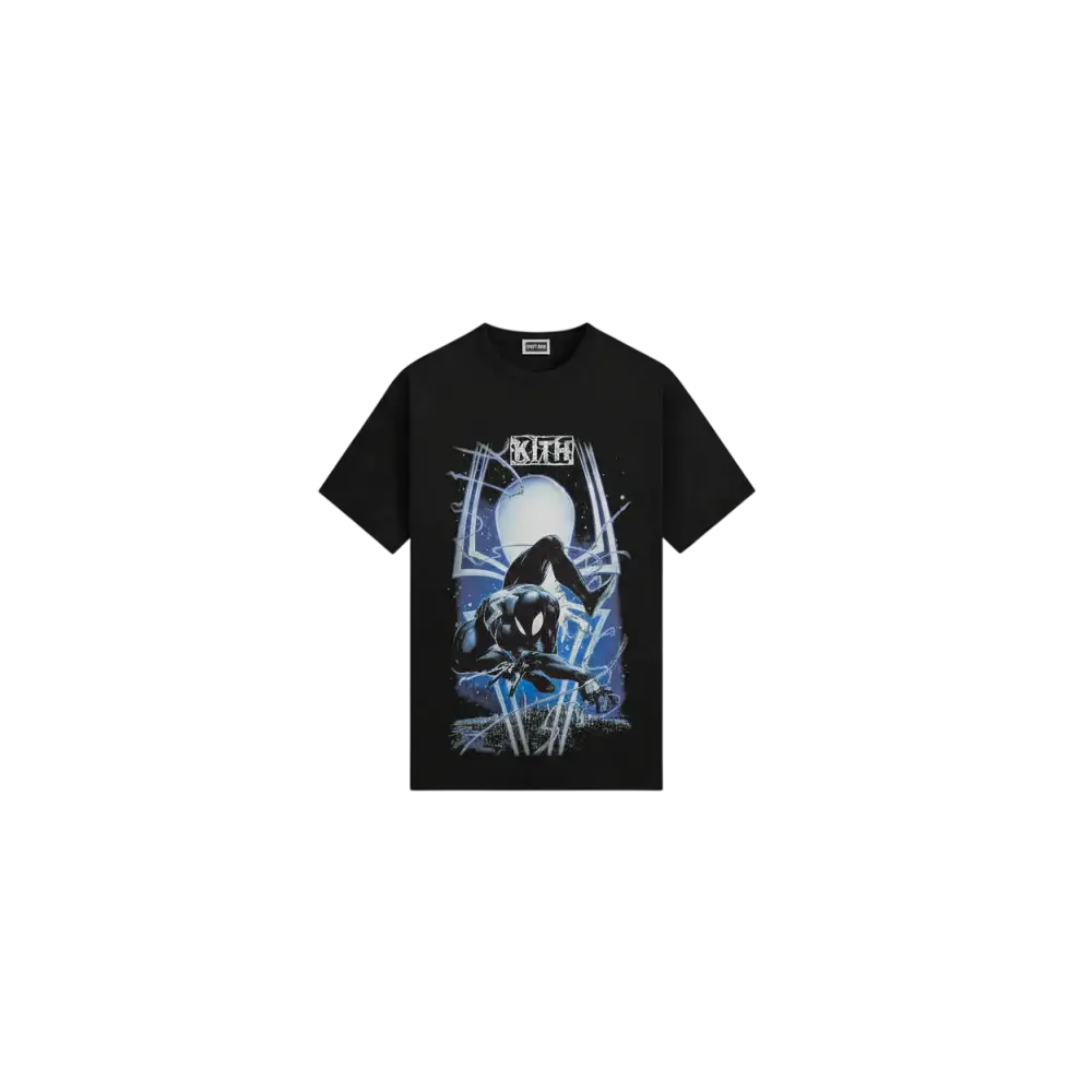 Kith Marvel Symbiote Spiderman Vintage Tee Black - M
