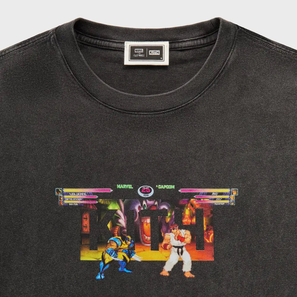 Kith Marvel vs Capcom Circus Vintage Tee Black - M