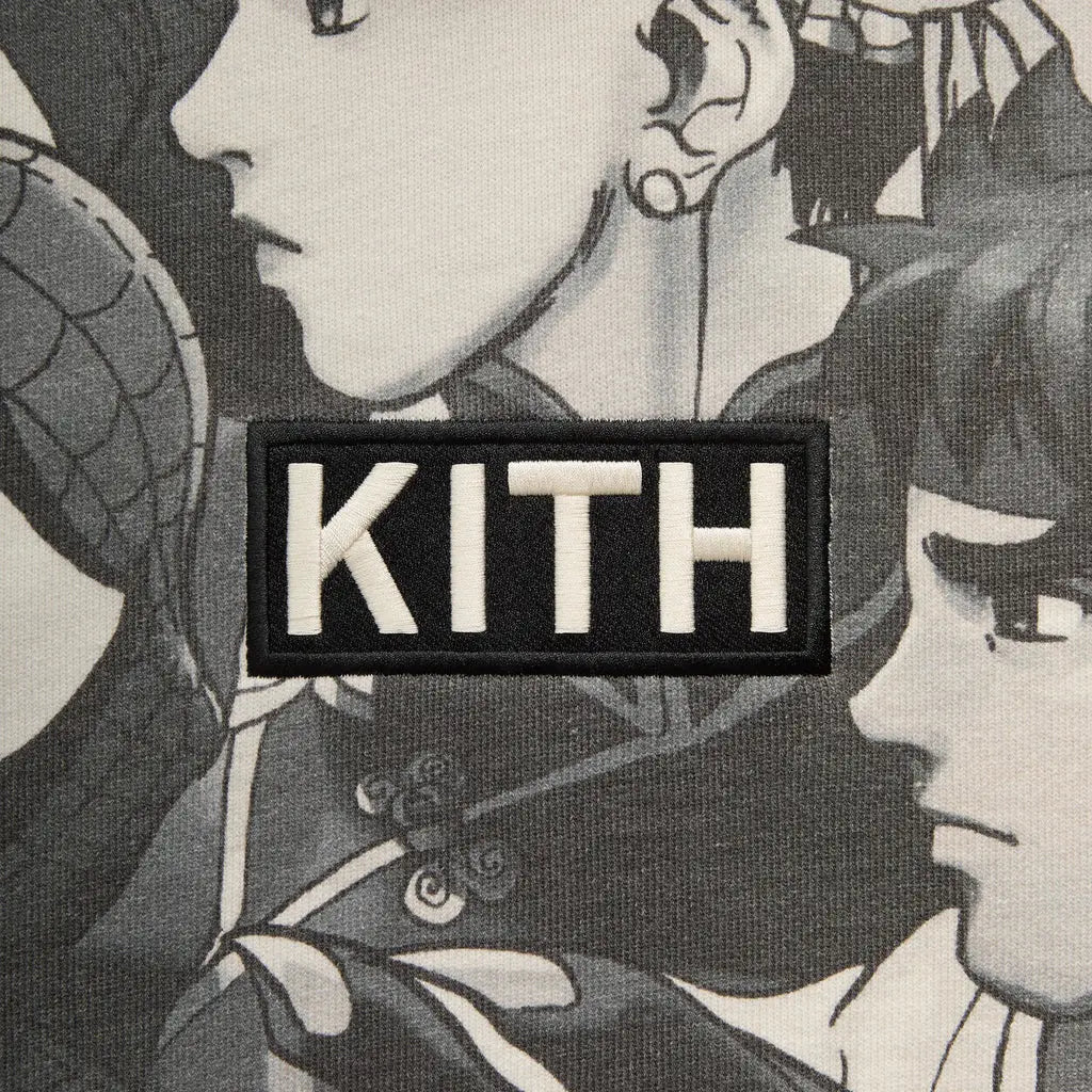 Kith Marvel vs Capcom Fighter All-over Printed Vintage Nelson Hoodie Black - M
