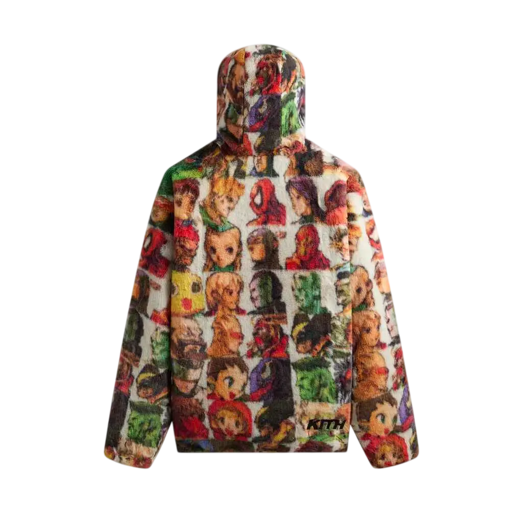 Kith Marvel vs Capcom Fighter Vintage Faux Fur Jaysen Hoodie - M