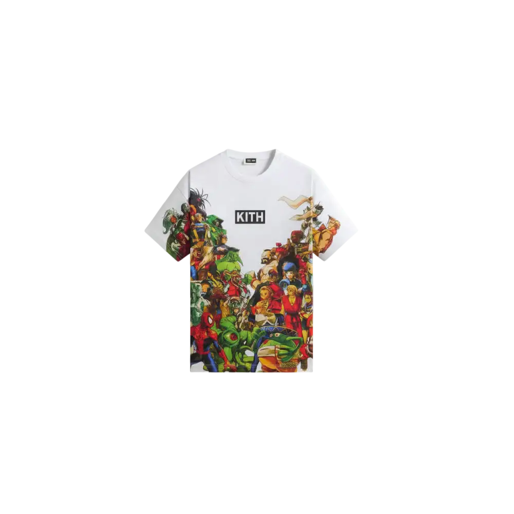 Kith Marvel vs Capcom New Age of Heroes All-Over Print Tee White - M