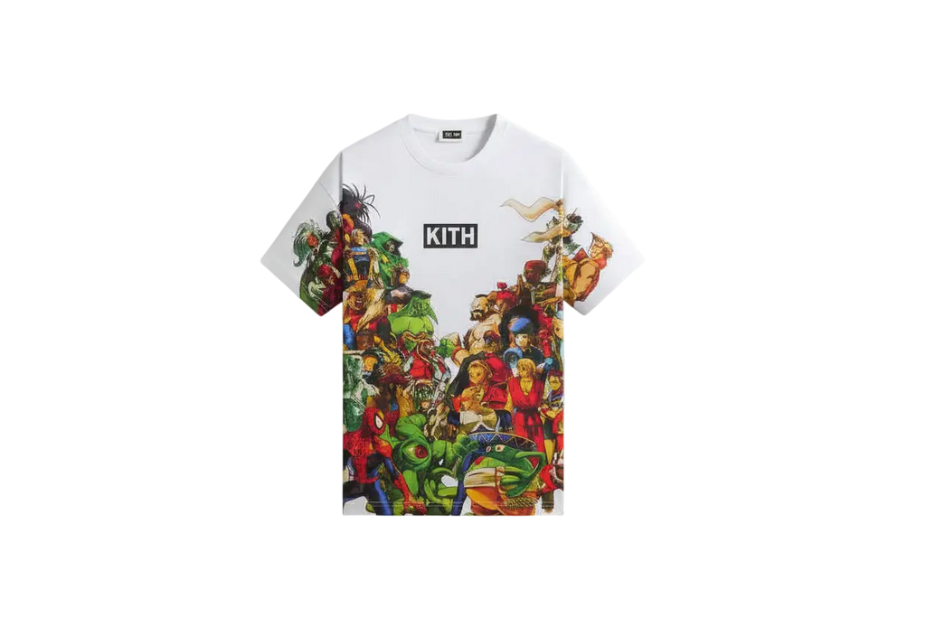 Kith Marvel vs Capcom New Age of Heroes All-Over Print Tee White - M