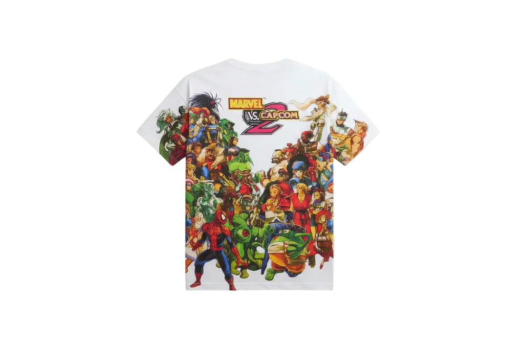 Kith Marvel vs Capcom New Age of Heroes All-Over Print Tee White - M