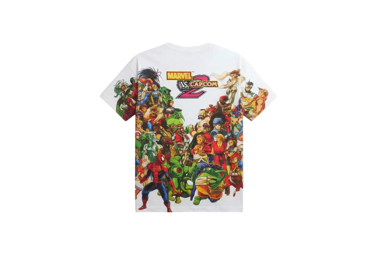 Kith Marvel vs Capcom New Age of Heroes All-Over Print Tee White - M