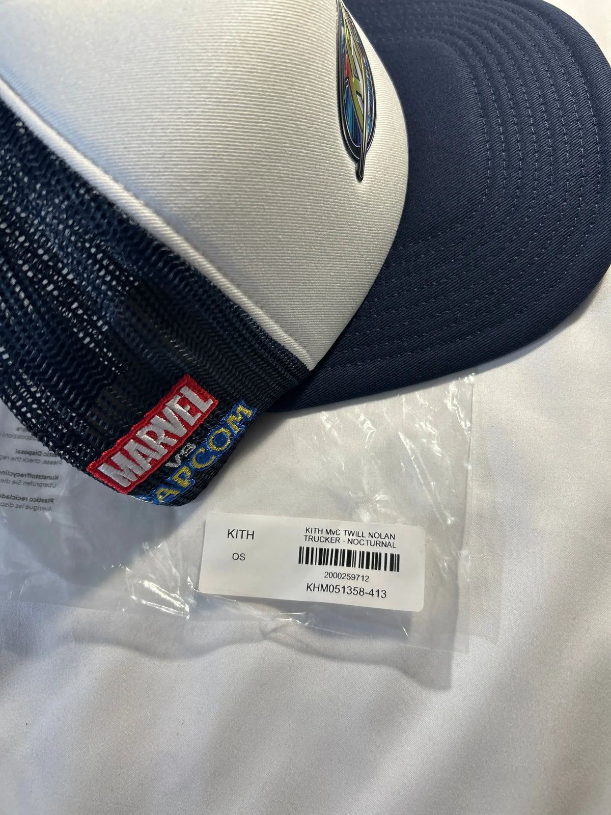 Kith Marvel vs Capcom Twill Nolan Trucker Hat Nocturnal