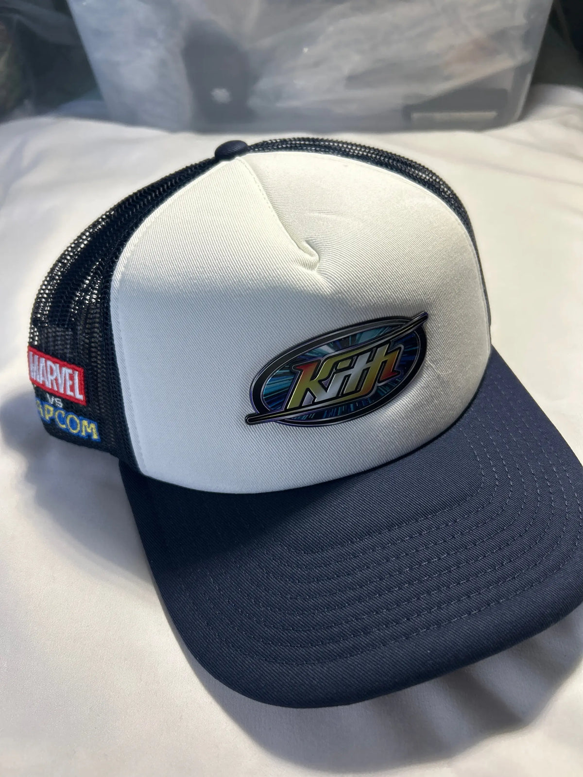 Kith Marvel vs Capcom Twill Nolan Trucker Hat Nocturnal
