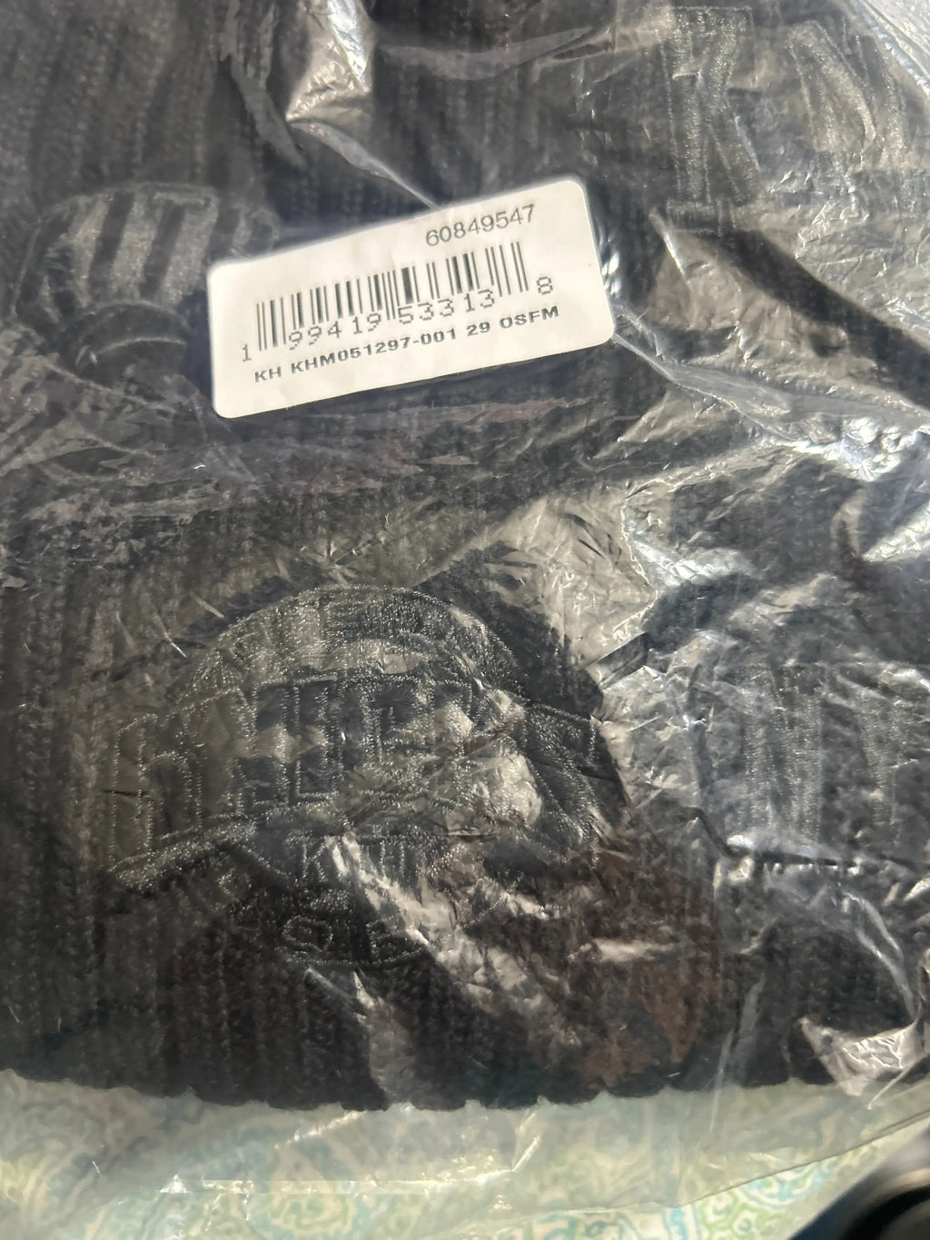 Kith & New Era for the NY Knicks All Over Patches Black Beanie