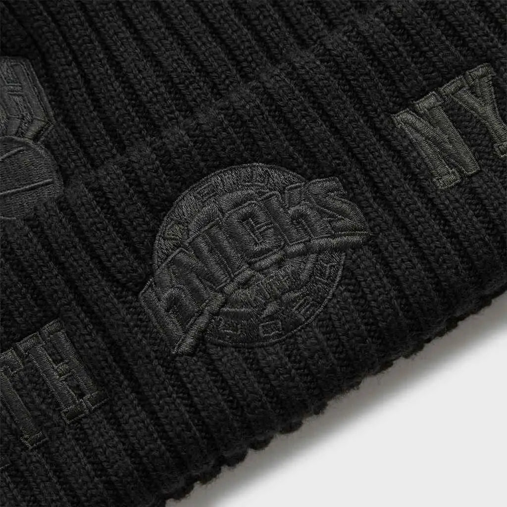 Kith & New Era for the NY Knicks All Over Patches Black Beanie