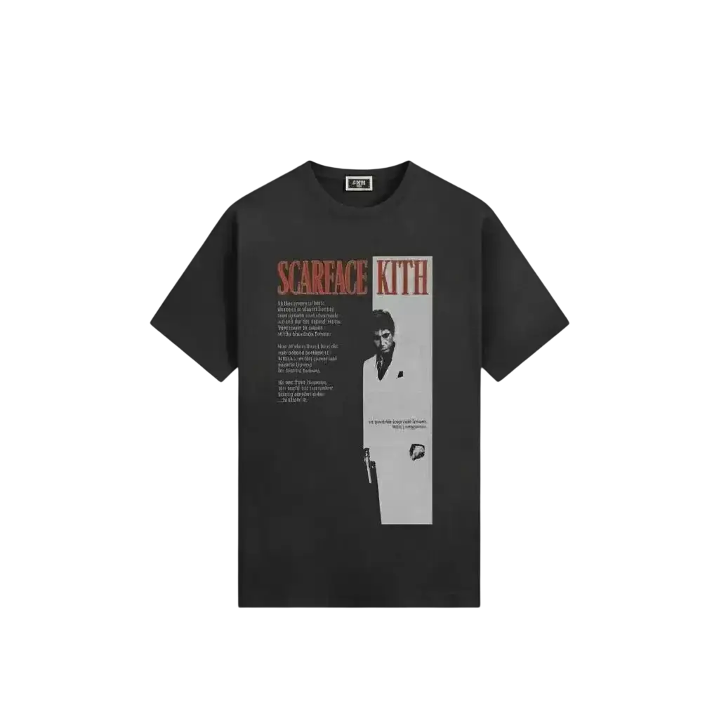 Kith x Scarface Film Poster Vintage Tee Black - M