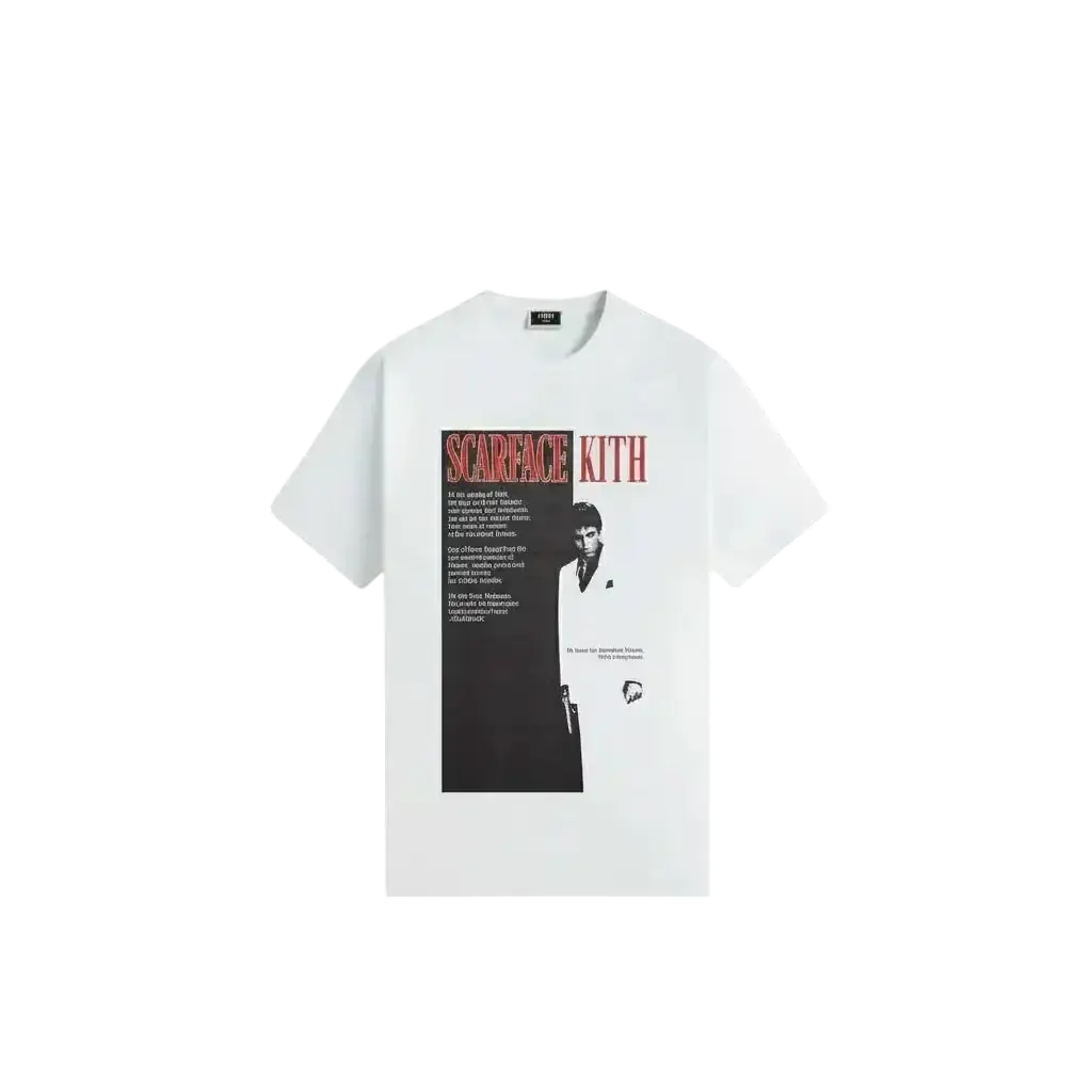 Kith x Scarface Film Poster Vintage Tee White - M