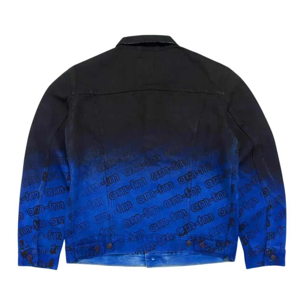 Levi’s x AMFM Black and Blue Denim Trucker Jacket - M