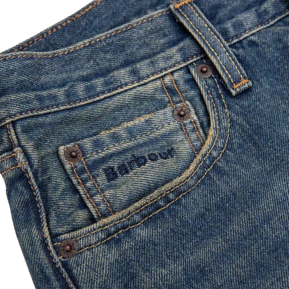 Levis x Barbour 568 Loose Jeans Dark Wash Denim