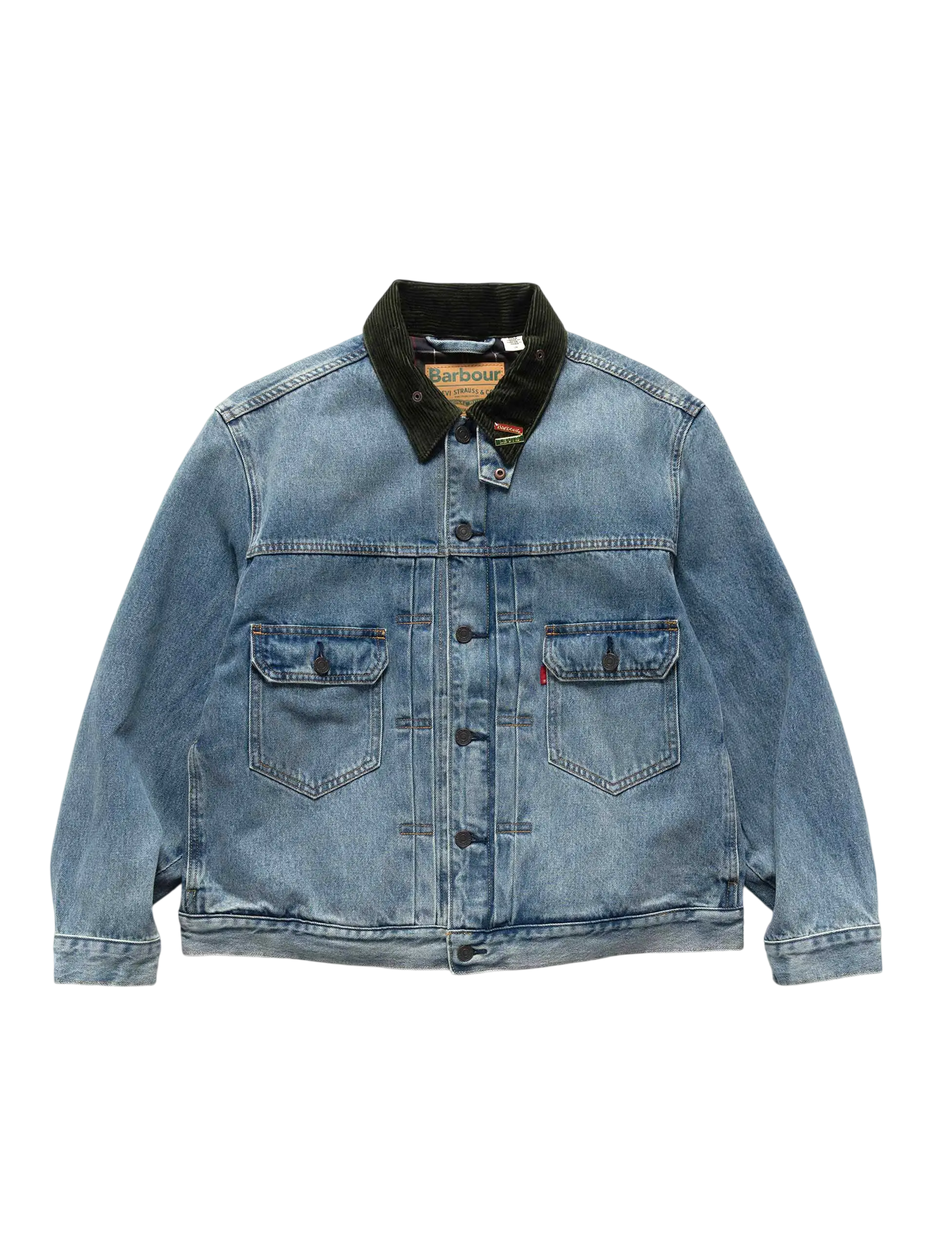 Levi’s x Barbour Type II Denim Trucker Jacket Vintage Wash - M