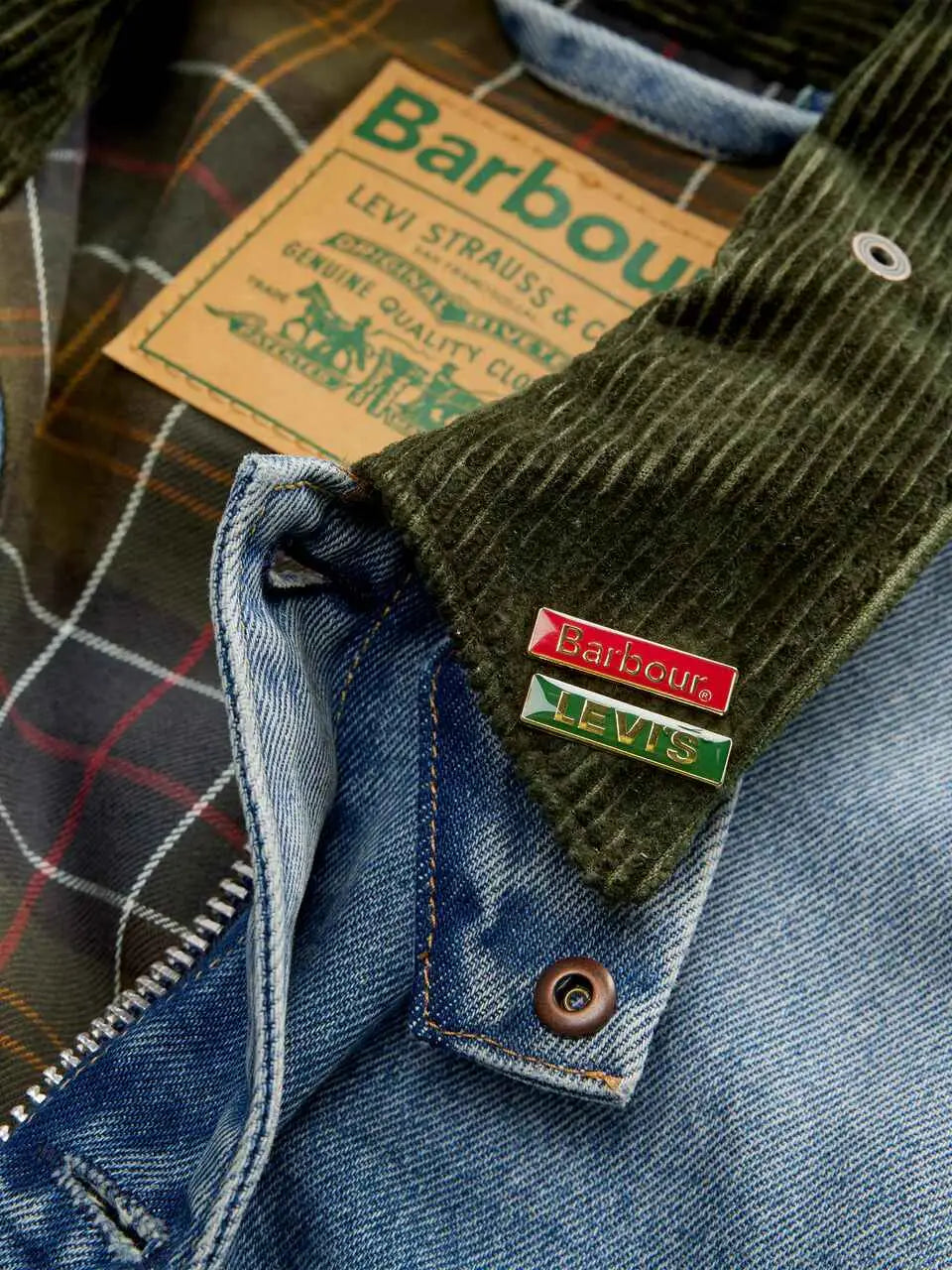 Levi’s x Barbour Type II Denim Trucker Jacket Vintage Wash - M