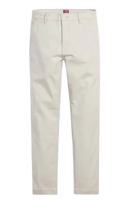 Levi’s XX Chino standard taper pumice stone white chino pants with classic straight-leg cut and subtle stitching details