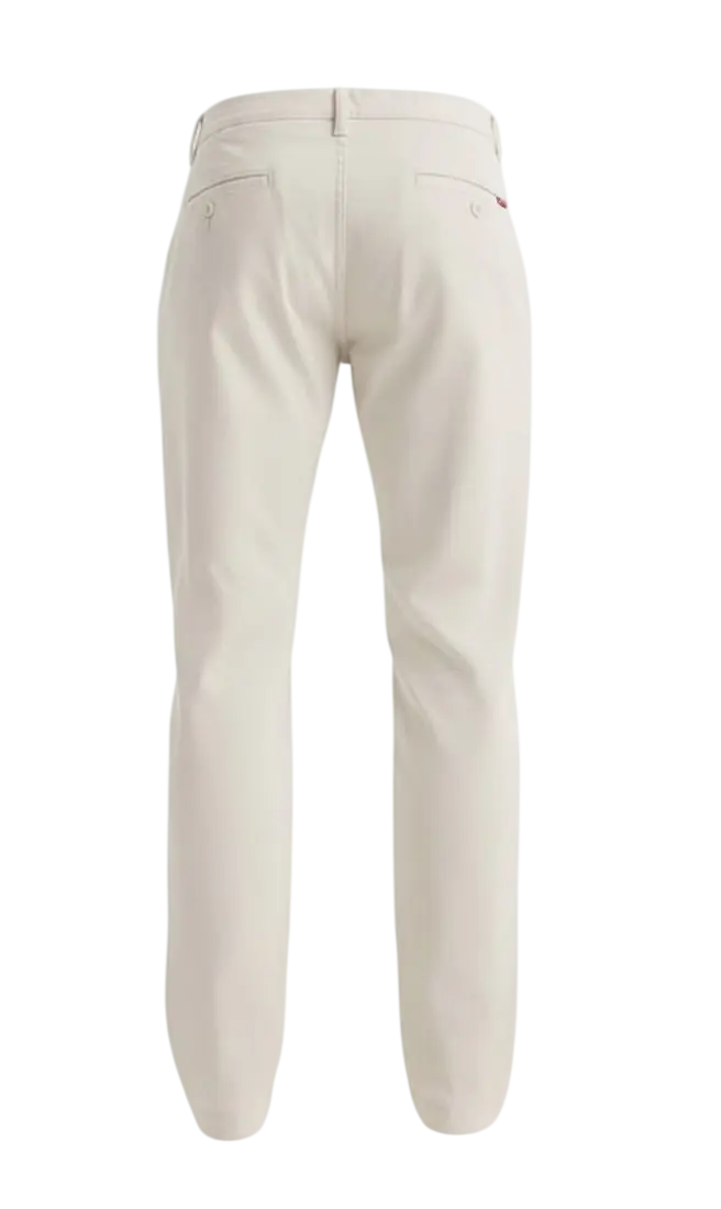 Levi’s xx chino standard taper pumice stone white cream-colored tailored trousers with a clean classic design