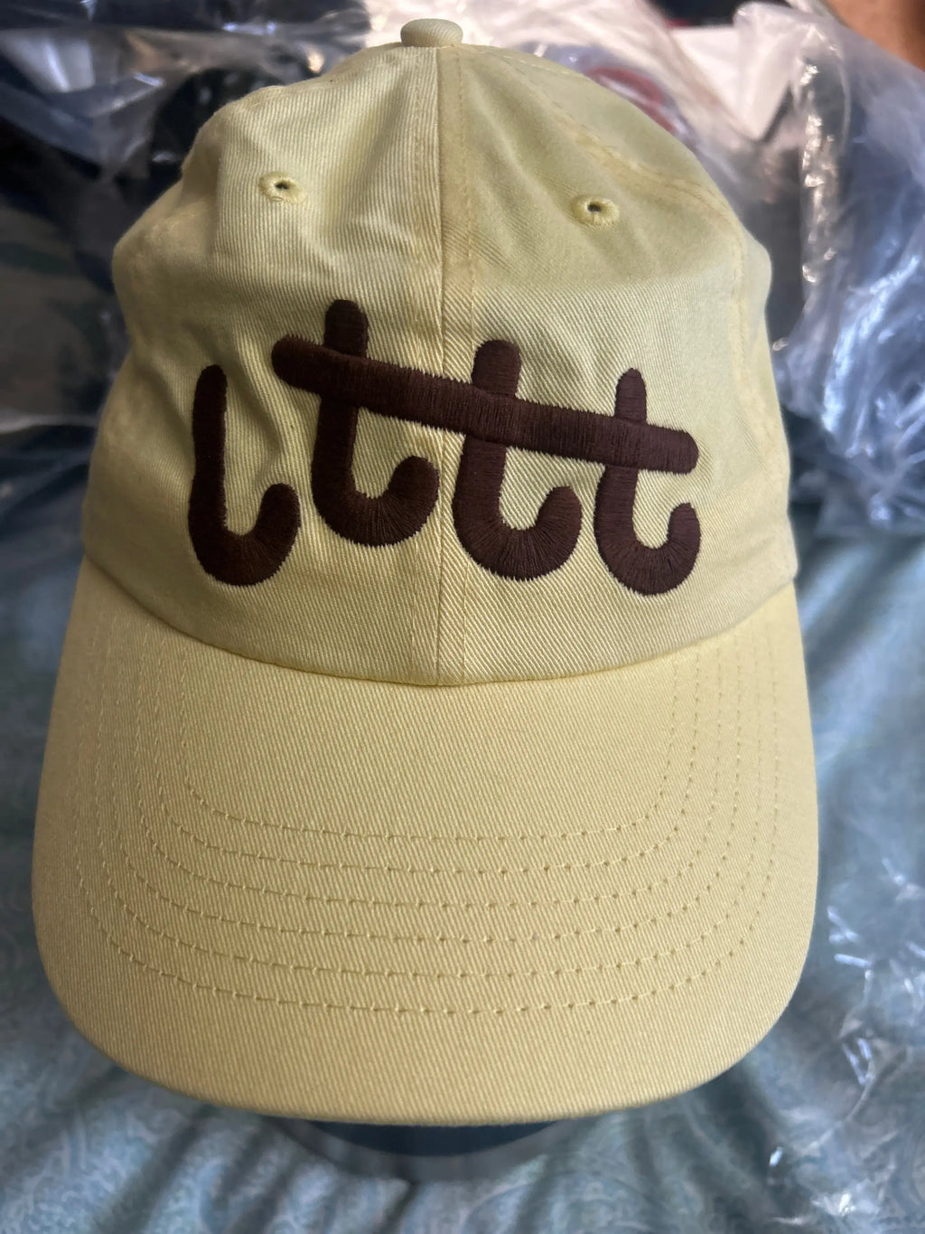 Little Tokyo Table Tennis Broken Logo Strapback Cap Castella/Yellow