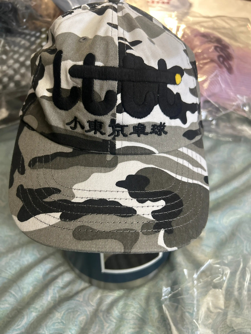 Little Tokyo Table Tennis Snapback Snow Camo