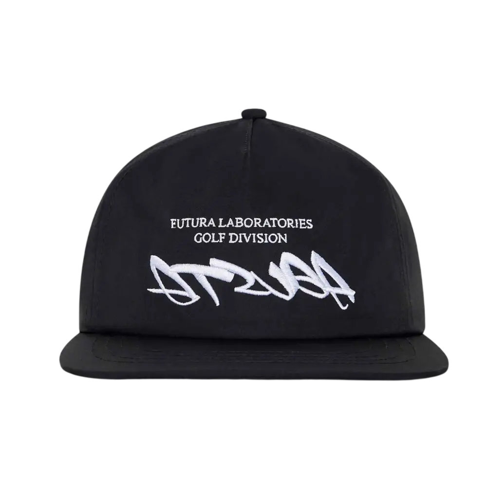 Malbon Golf x Futura Atsuga Poly 5 Panel Snapback Black