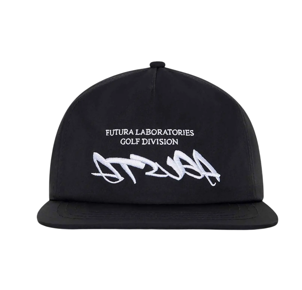 Malbon Golf x Futura Atsuga Poly 5 Panel Snapback Black