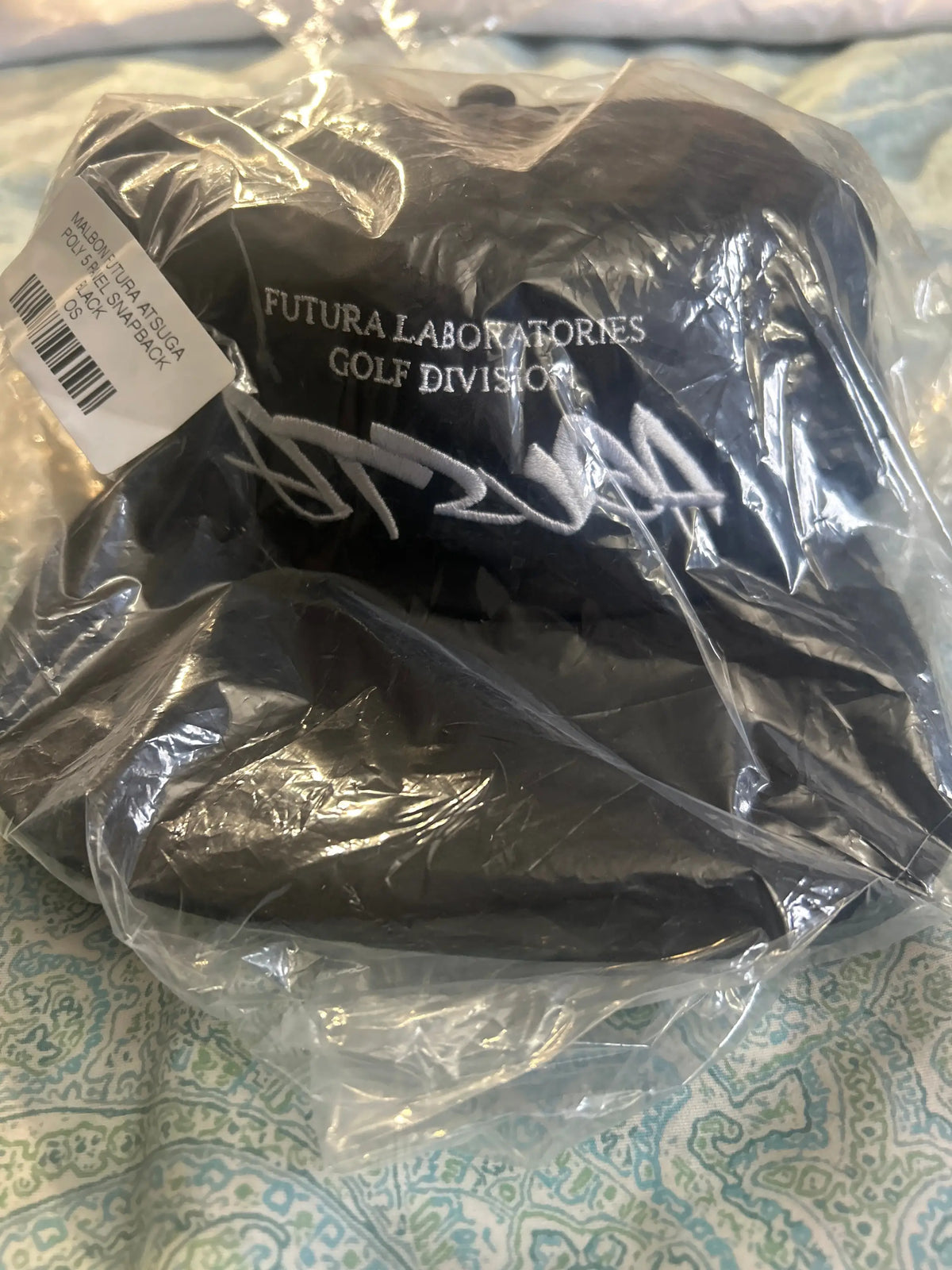 Malbon Golf x Futura Atsuga Poly 5 Panel Snapback Black